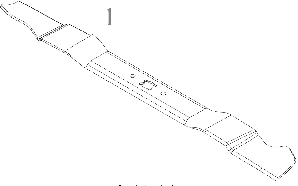 Blade Diagram and Parts List for SC900 (12ABR27B710)(2022) Cub Cadet Lawn Mower